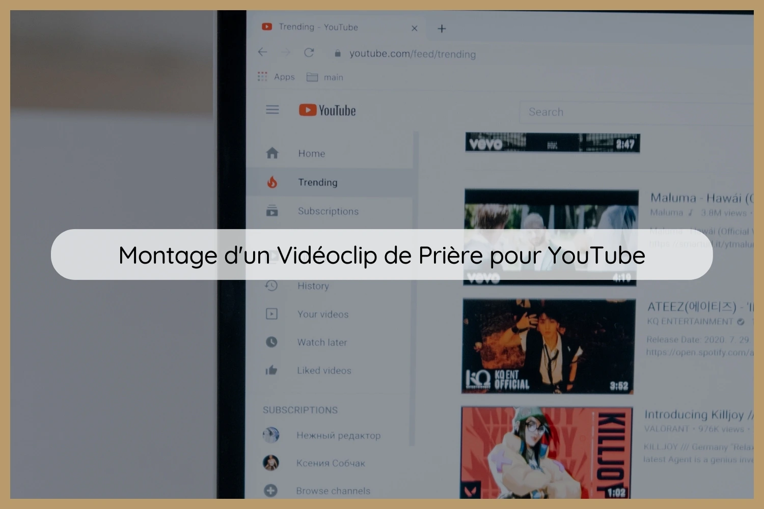 Création d'une Vidéo Textuelle Animée pour YouTube